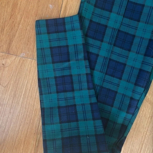 Old Navy Women's Stevie Ponte Knit Stretch Pants Leggings Blackwatch Plaid XS - Picture 3 of 4